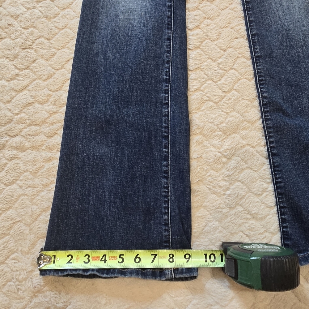 Tommy Hilfiger Flare Whiskered and Faded Jeans, Size 10 - Picture 4 of 7